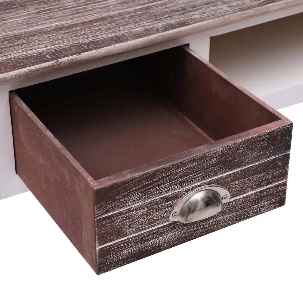 Scrivania | Tavolo da Ufficio Marrone 110x45x76 cm in Legno