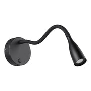 Applique Moderna Olivandino 1 Acciaio Nero Plastica Led 3,8W 320Lm Ip20