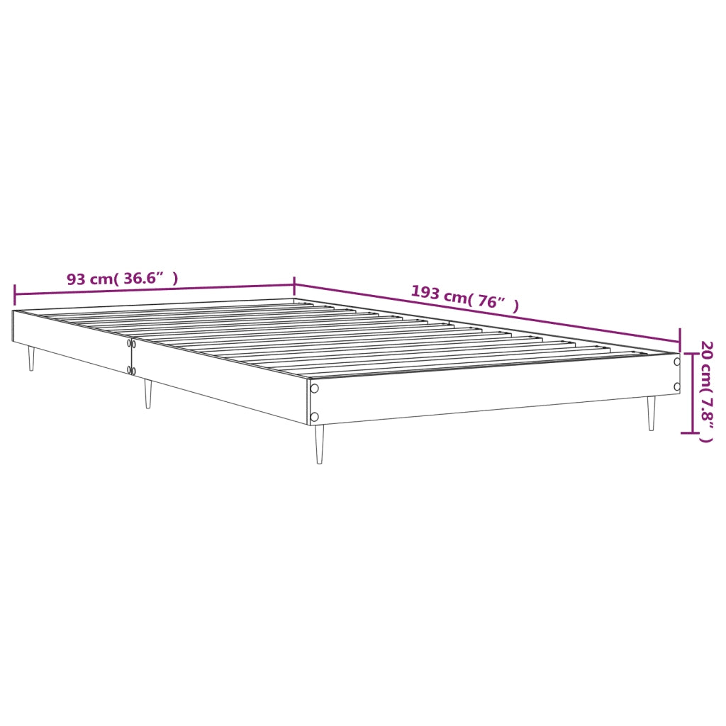 Giroletto Nero 90x190 cm in Legno Multistrato 832302