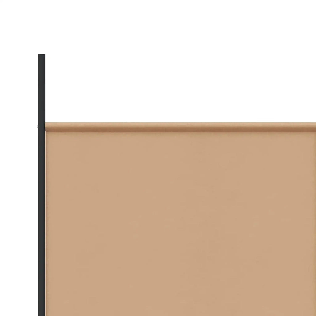 Divisorio Ambienti | Divider per stanze | Paravento a 5 Pannelli Beige 433 x 180 cm Tessuto