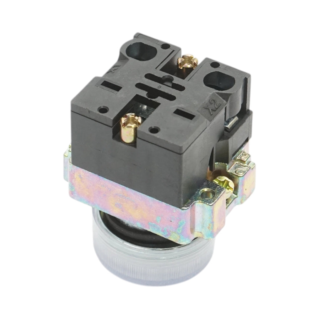 Pulsante indicatore LED bianco 220V LAY5 Breckner Germany