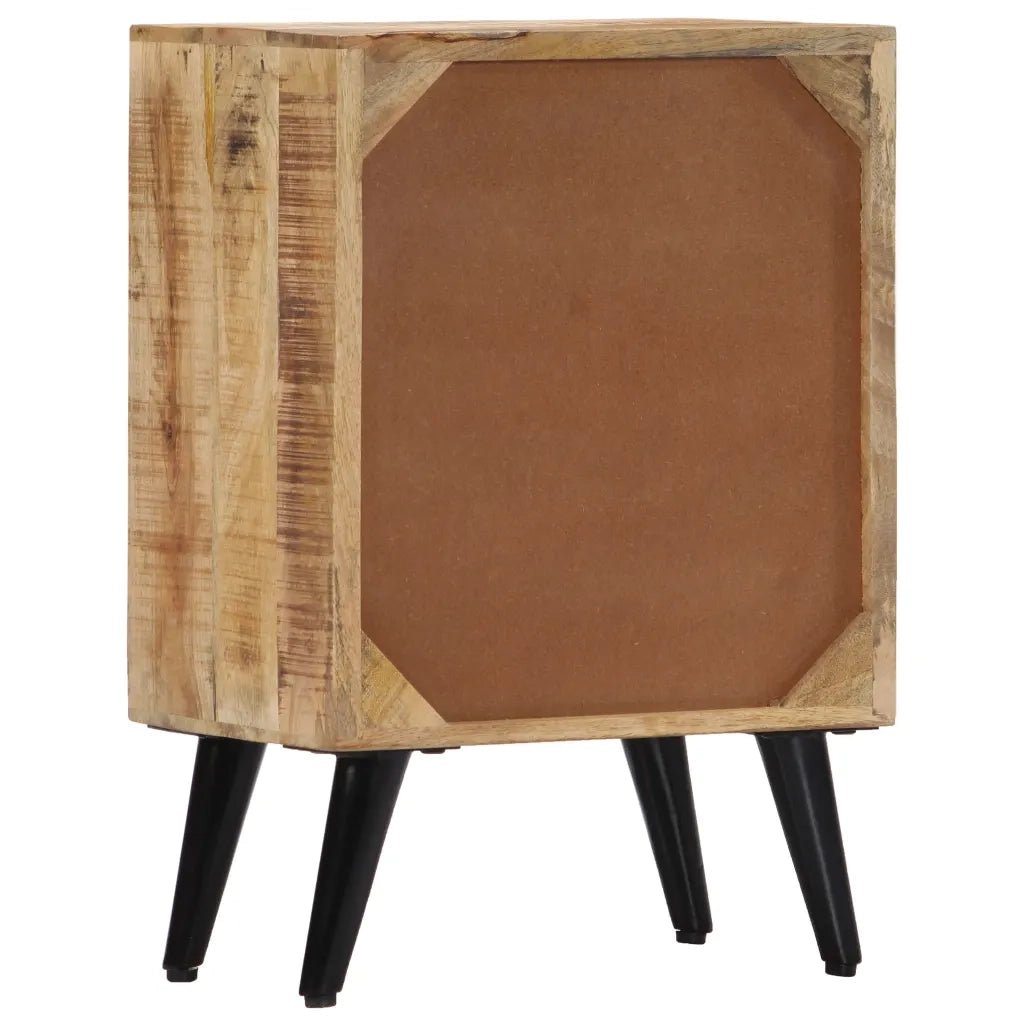 Comodino 40x30x60 cm in Legno Massello di Mango 282875