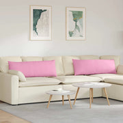 Cuscini da Divano 2 pcs Rosa 120 x 40 cm Tessuto 42013797