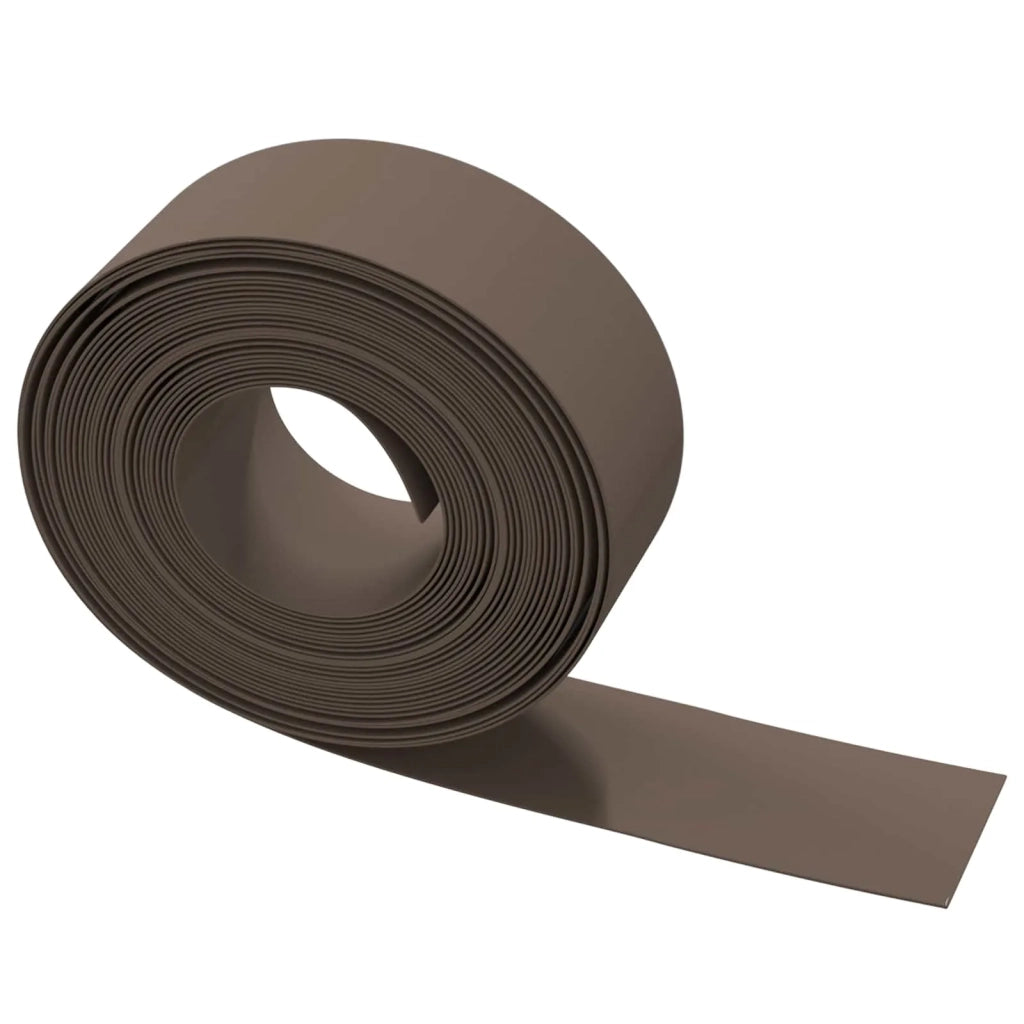 Bordatura per giardino 25 m 20 cm PE Marrone 42036853