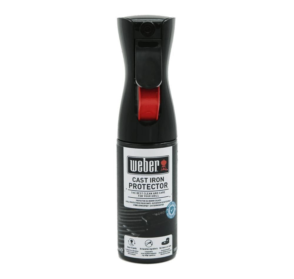 Weber 17889 Spray Protettivo per Ghisa Accessori Barbecue 200 ml Formula 100% Naturale Nebulizzazione Fine Antiruggine