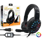 Trade Shop - Cuffie Da Gioco Headset Con Microfono Led Rgb Gaming Usb Per Pc Computer Ear-ps407 -