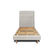 Letto 90x190 cm con testiera in linea - Tessuto velluto