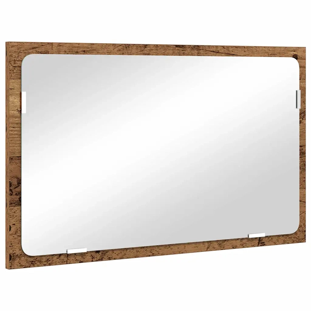 Set di mobili per il Bagno | Armadio da bagno con cassetto 2 pz Legno vecchio