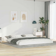 Struttura del letto Bianco 200 x 200 cm Pino massello 873302