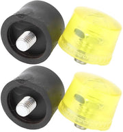 Set di punte di sostituzione in gomma per Slaghamerpunt - Punta di sostituzione in plastica - Slagkop - Resistente allo shock - Antiscivolo - Accessori di montaggio M10x1 - Accessori di martellatura