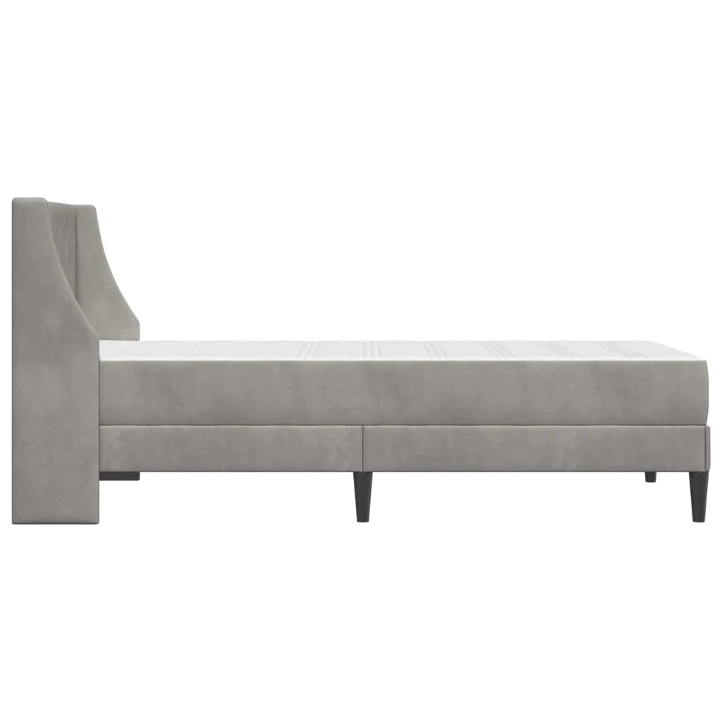 Struttura letto con materasso-Giroletto Grigio chiaro 100 x 200 cm 892311