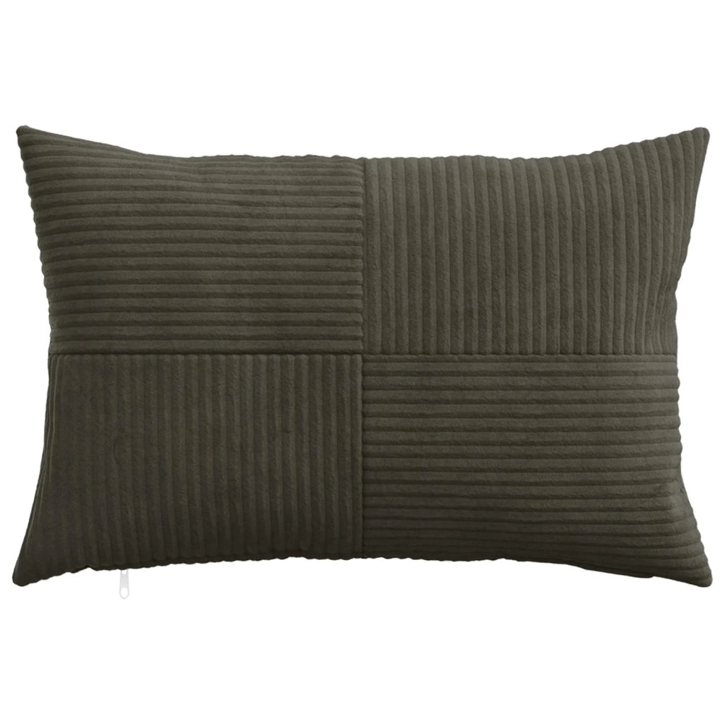 Federa 2 pcs ALMELO Antracite 50 x 80 cm corduroy 915217