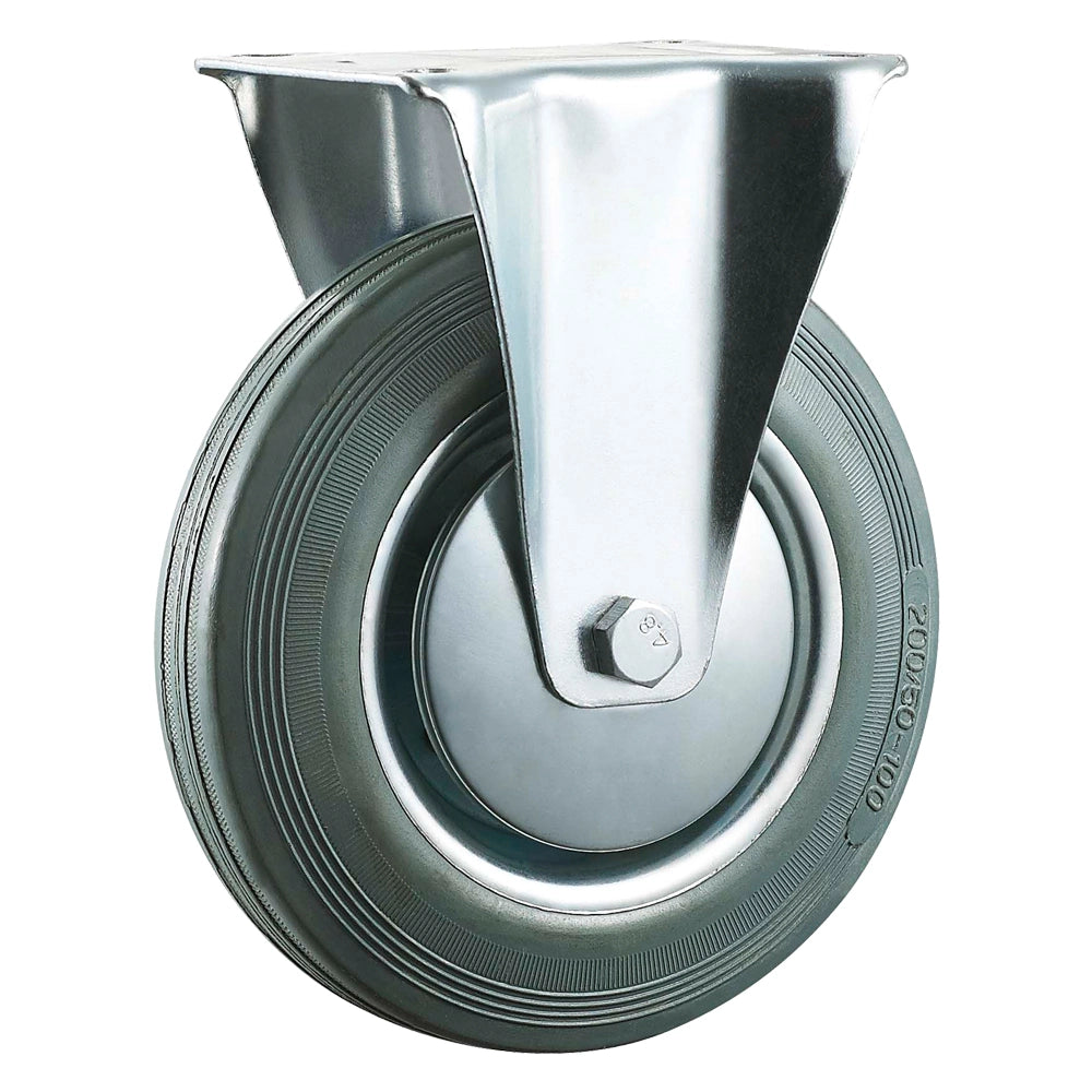 RUOTA PER CARRELLI ÃE¸ mm 80 - piastra mm 105 x 85 - capacitÃE kg 60  - UNIKO