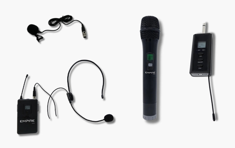 Empire media kit ricevitore uhf + mic ice + mic neck - TY.JNI150