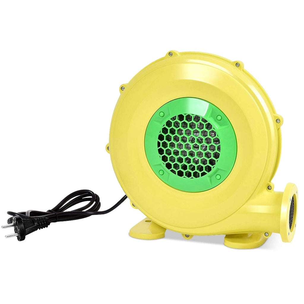Ventilatore centrifugo radiale in plastica per castello gonfiabile Mini ventilatore multiuso 350W Giallo