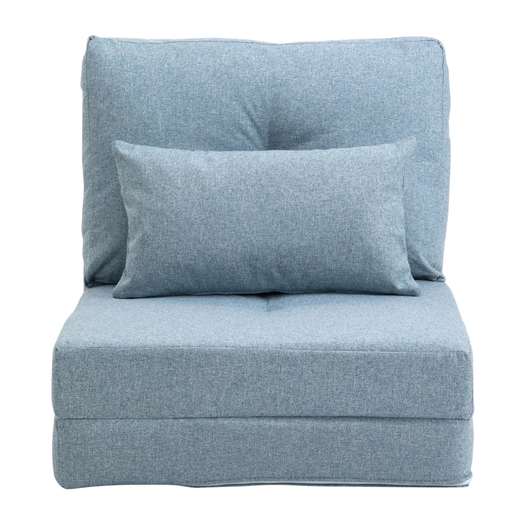 Poltrona letto reclinabile con cuscino ¨C Minimal ¨C blu