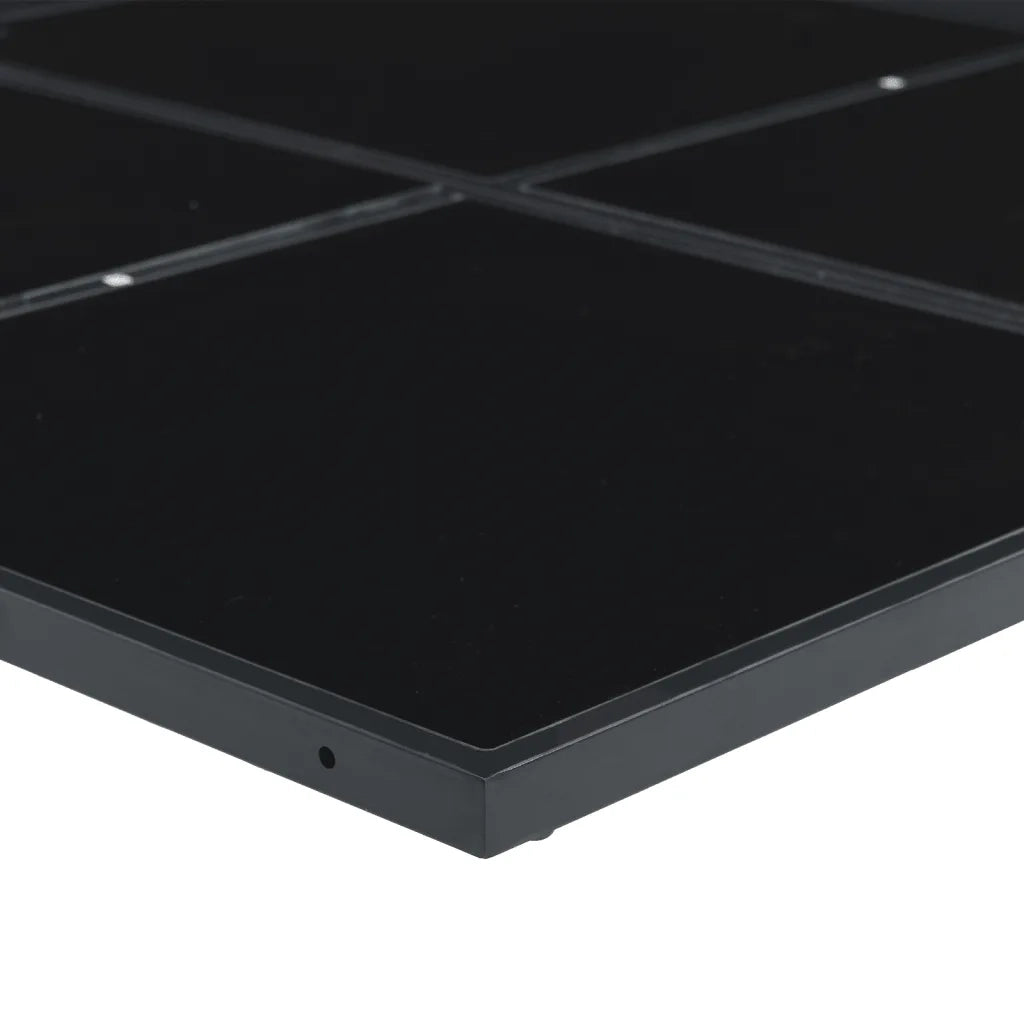 Set da Pranzo da Giardino 9 pz con Cuscini Nero in Textilene 3295083
