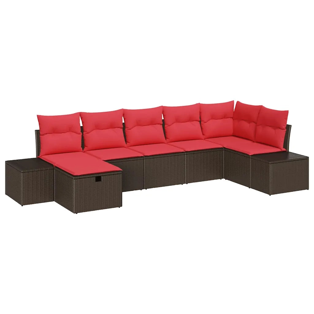 Set di divani 4 pz polyrattan 3360735