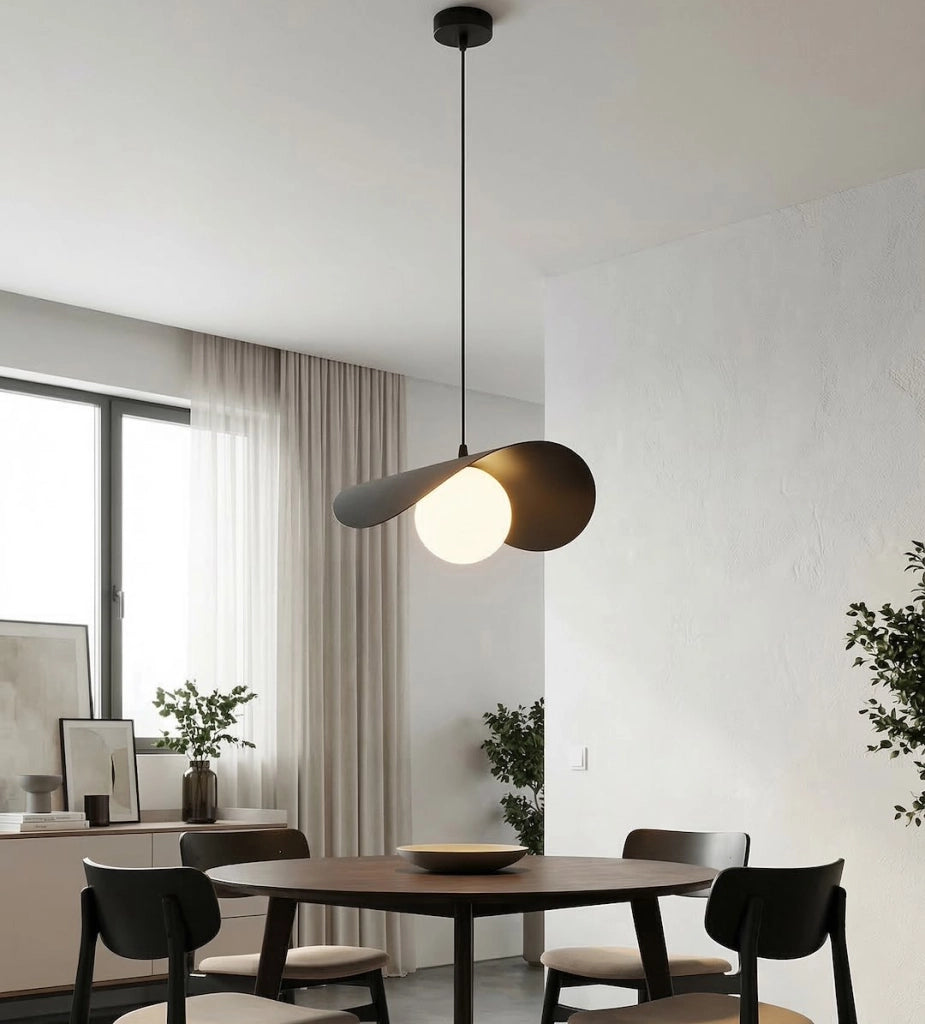 Lampada sospesa RITUAL nera bianca 1xG9 Emibig