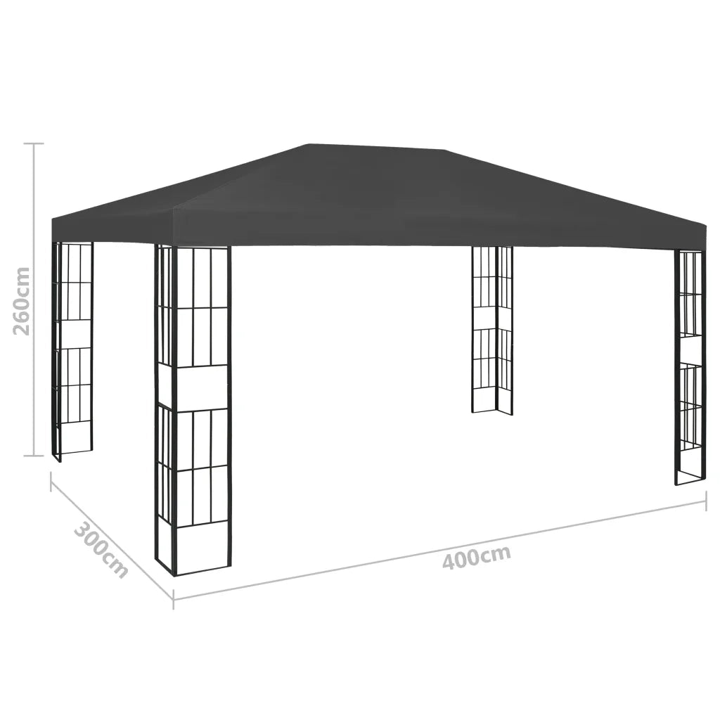 Gazebo | Pergolato 3x4 m Antracite