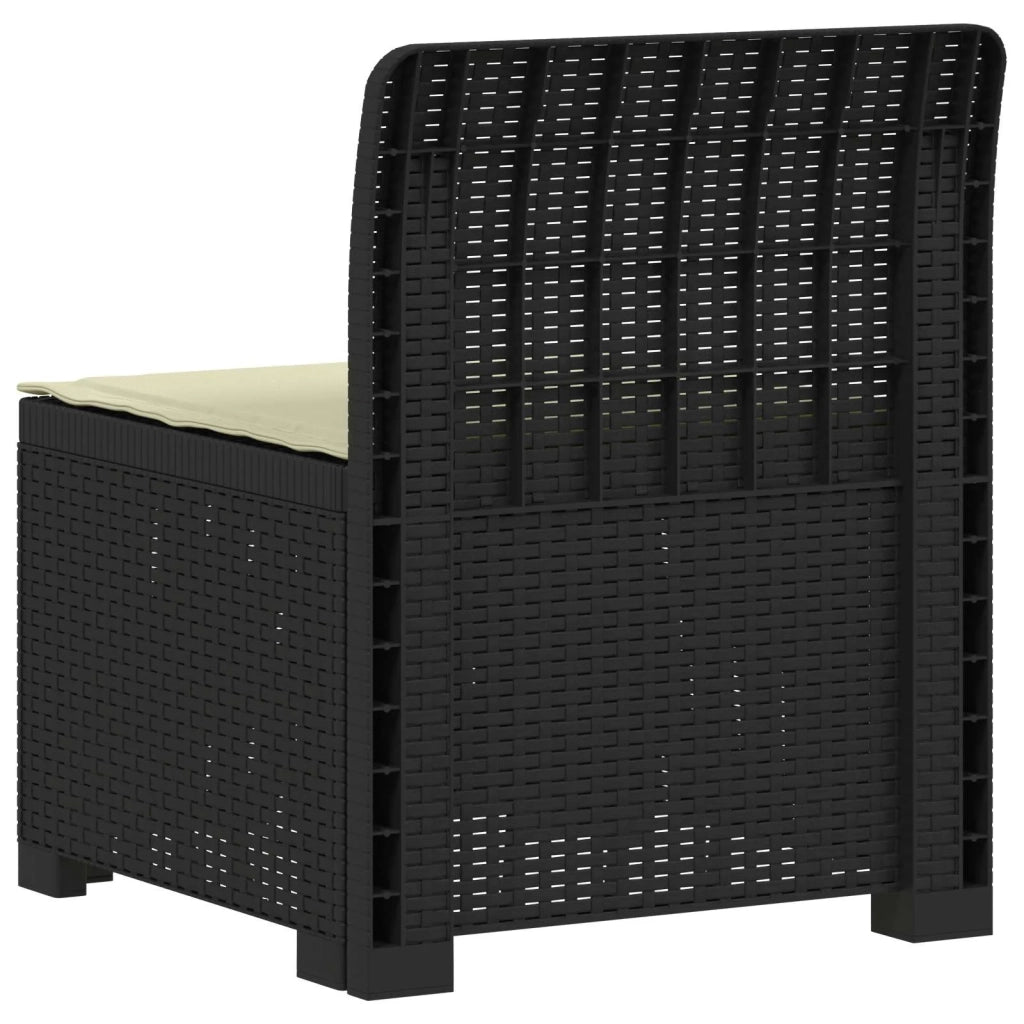 Divano da Giardino a 1 Posto con Cuscino Aspetto Rattan PP 8011780