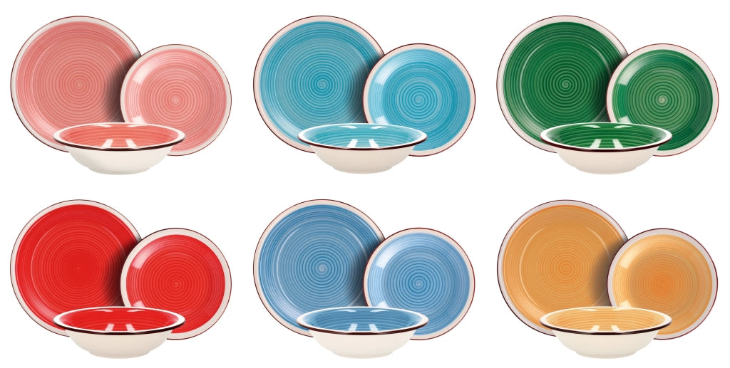 Servizio piatti in ceramica 18 pezzi
