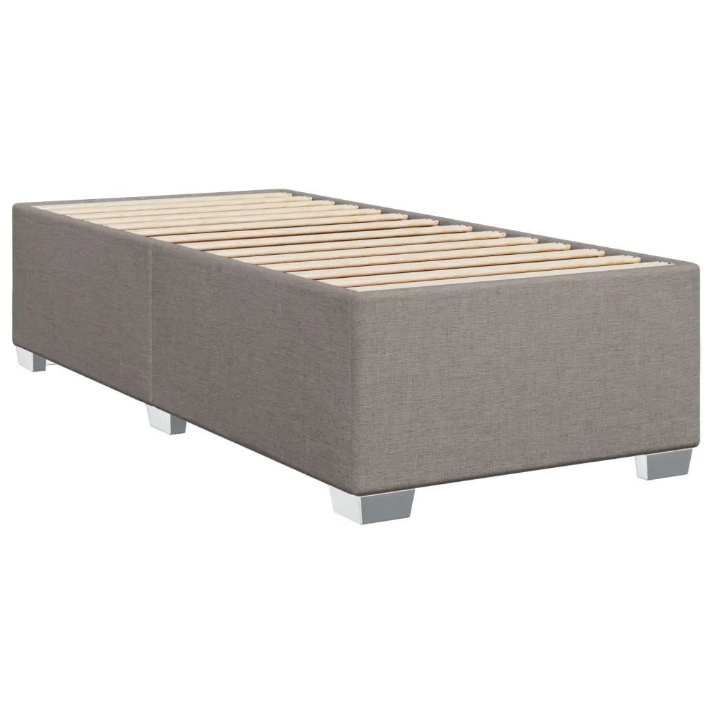 Letto singolo | Letto per adulti | Giroletto senza Materasso Tortora 80x200 cm Tessuto