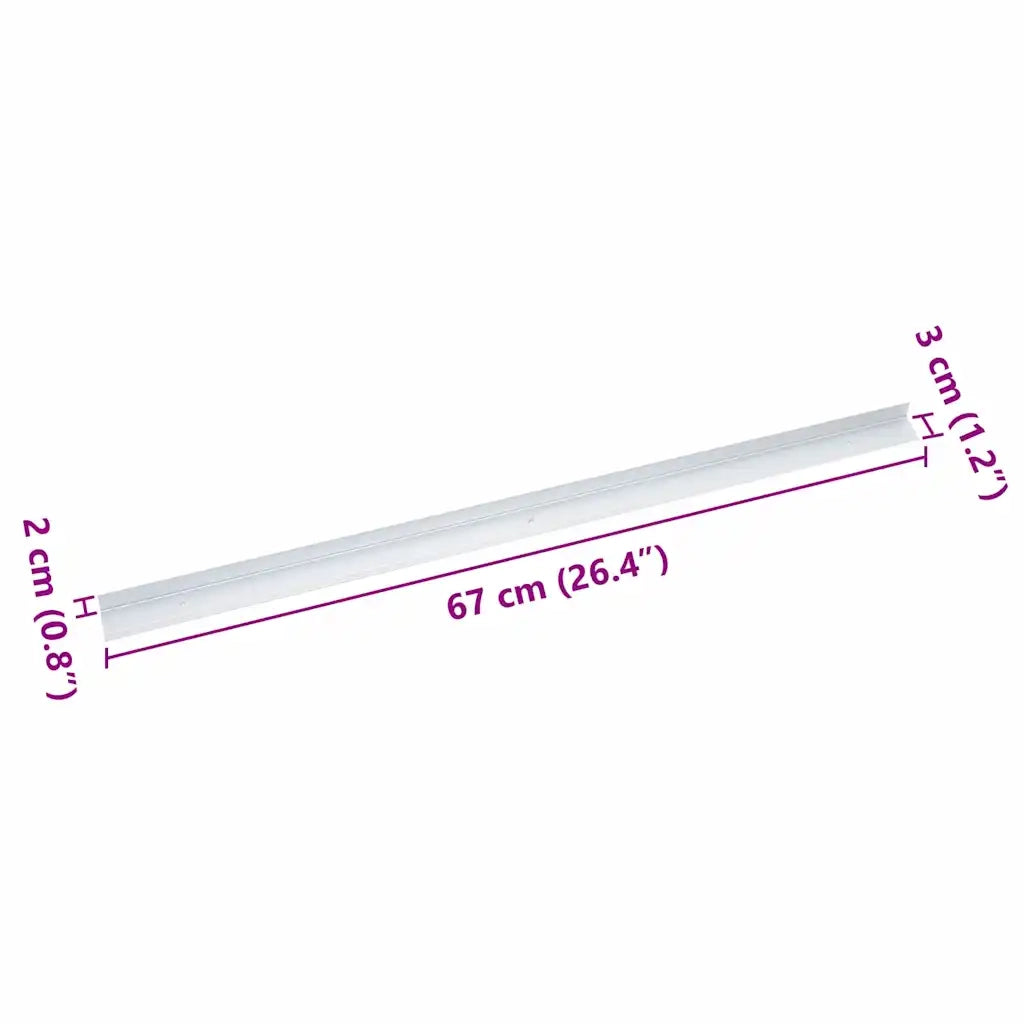 Paragradini 10 pcs Argento 67 x 3 x 2 cm Alluminio 4013468