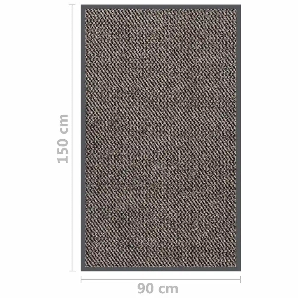 Zerbino | Tappetino Trapuntato 90x150 cm Marrone Scuro