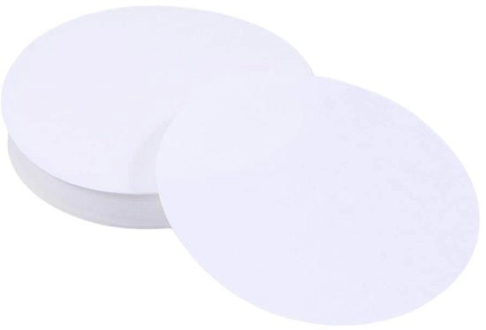 Pannelli di filtrazione 100 pezzi - Diametro 11 cm - Flusso medio - Papierpulpa di alta qualità - Adatto a applicazioni chimiche - Buona retenzione dei particolati - Dischi di filtrazione