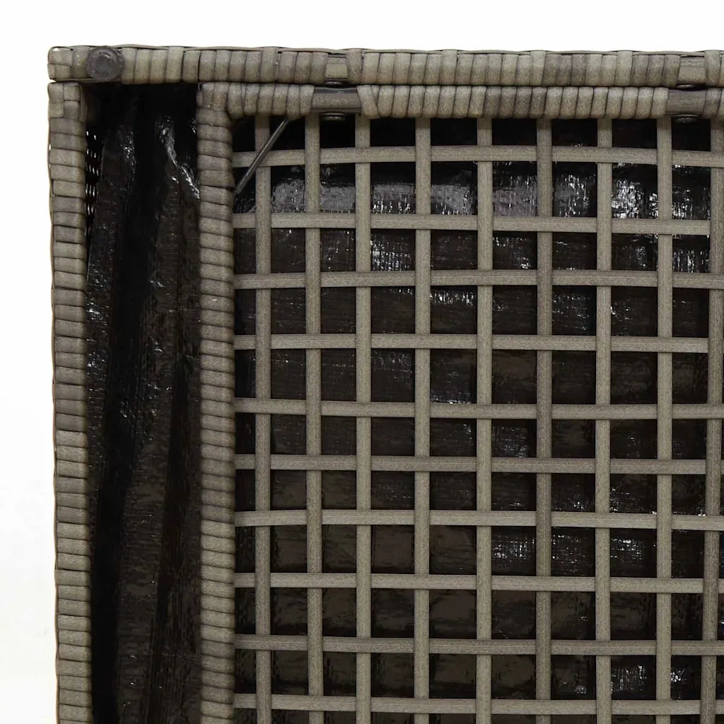 Scatola per Cuscini Grigio 50 x 50 x 50 cm polyrattan 365414