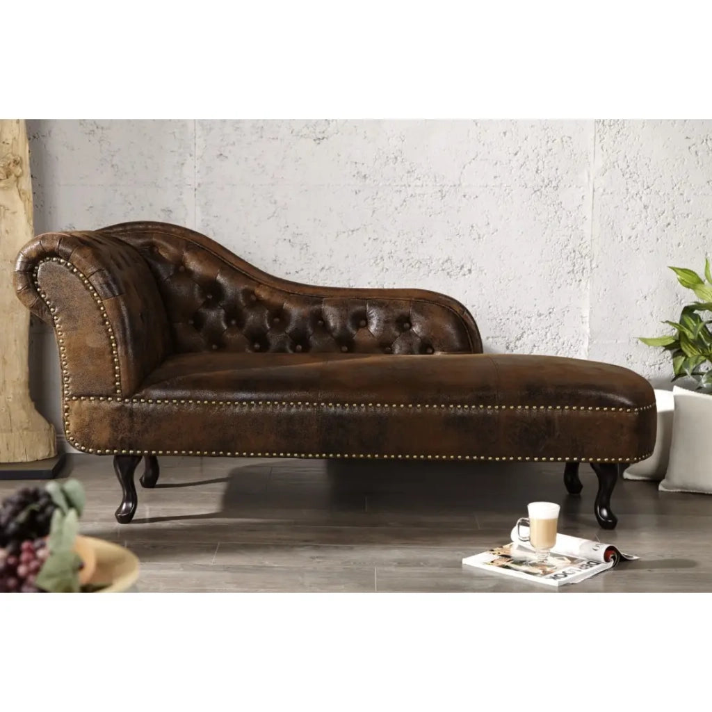 Méridienne EDGAR – Marrone – Stile barocco