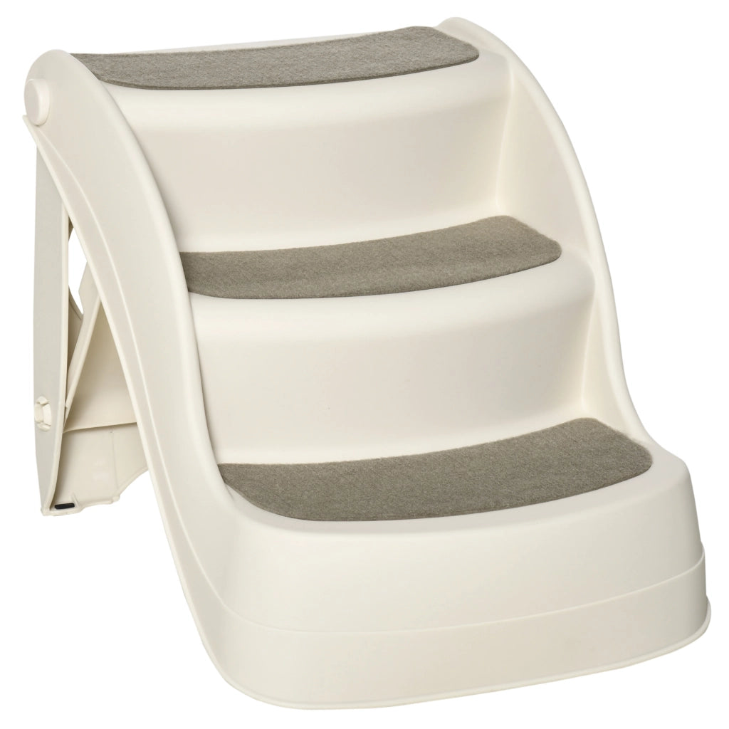 Scaletta per cani e gatti pieghevole ¨C Minimal ¨C 49x38x38 cm, beige, antiscivolo