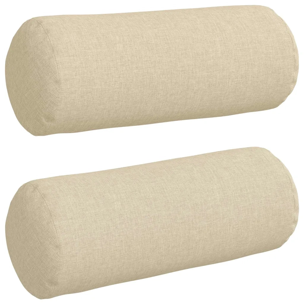 Cuscini a rullo 2 pcs Crema Ø 15 x 40 cm Tessuto 42014275