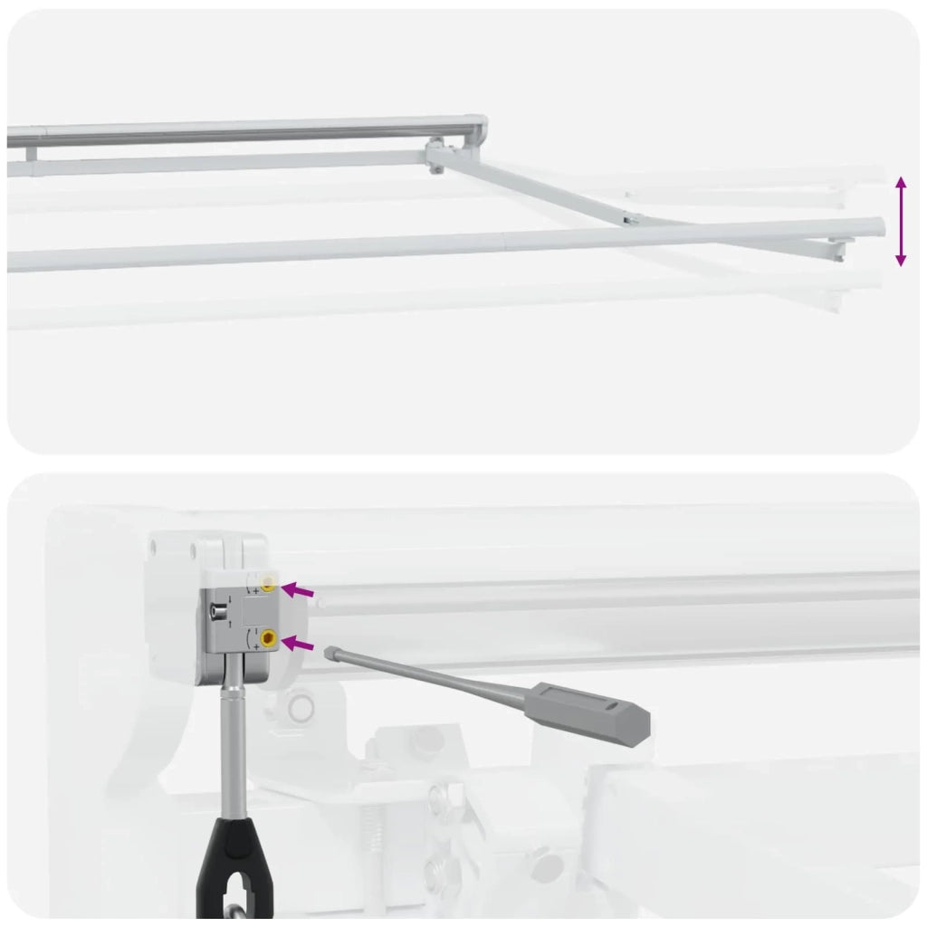 Tettuccio Elettrico Retrattile Blu e Bianco 3 x 2,5 m 3420952