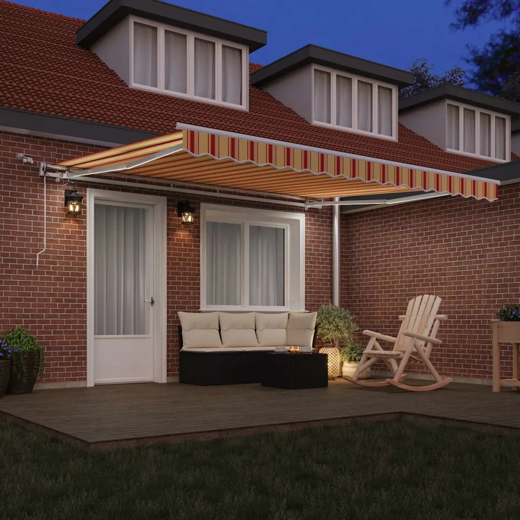 Tenda Retrattile Giallo e Arancione 400 × 300 cm 3330530