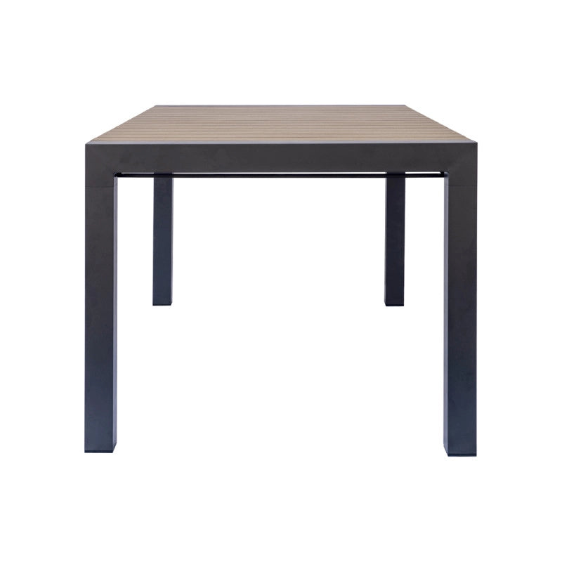 Tavolo Maiorca 160/210 Alluminio Antracite E Resinwood Moia