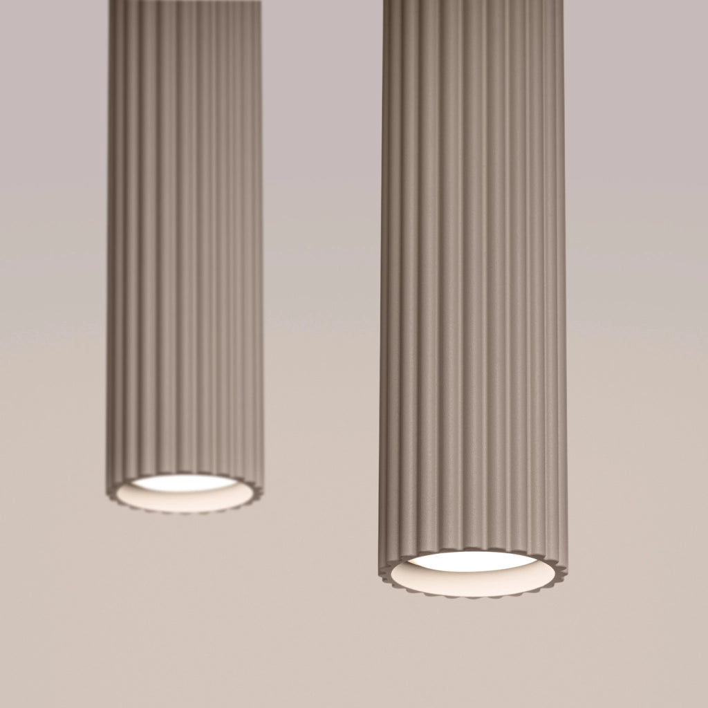 Lampada a sospensione KARBON 2 taupe