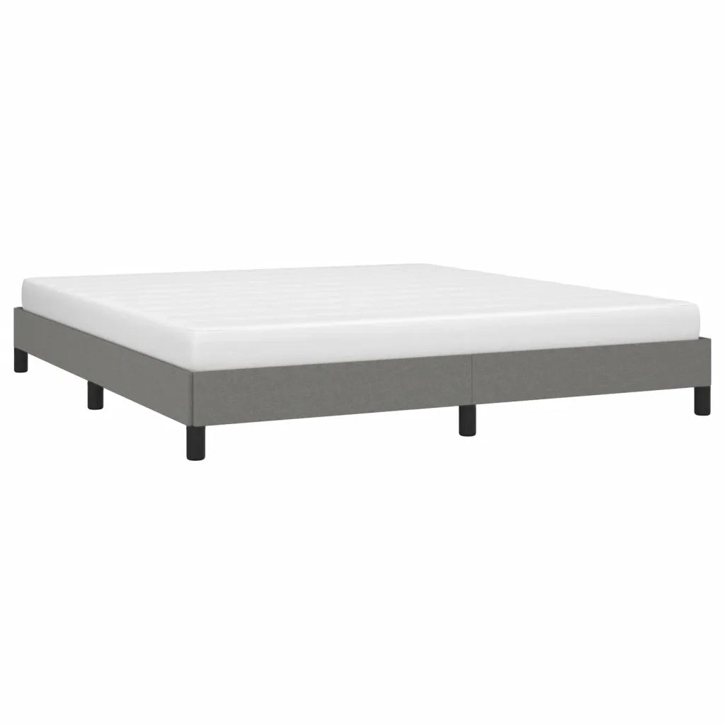 Giroletto senza Materasso Grigio Scuro 180x200 cm Tessuto 346737