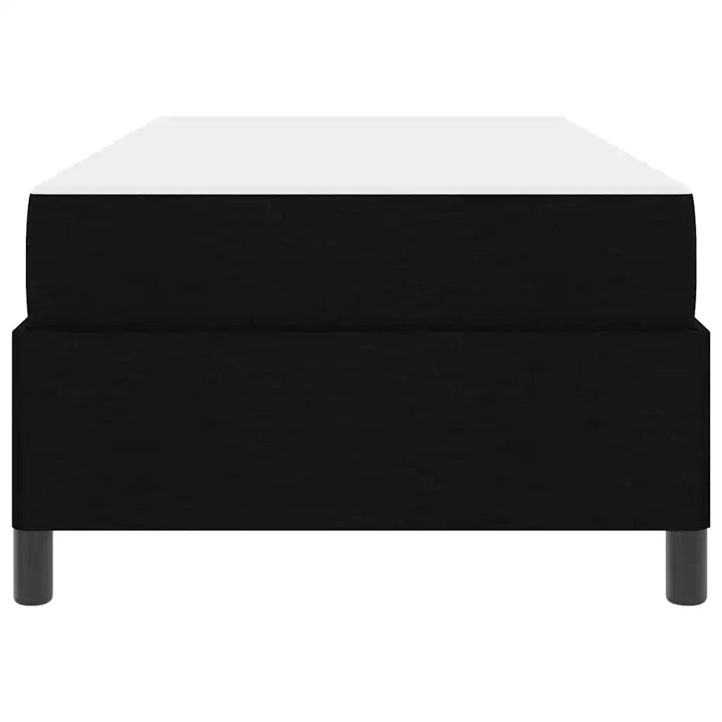 Letto a molle Nero 80 x 200 cm Tessuto