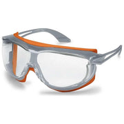 Uvex 9175275 Skyguard NT Occhiali di Protezione EN166 EN170 UV400 antiappannamento antigraffio colore Grigio Arancione