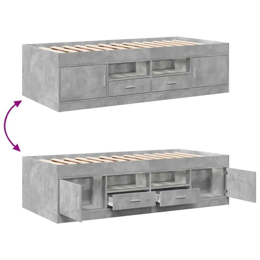 Divano Letto con Cassetti senza Materasso 90x190 cm