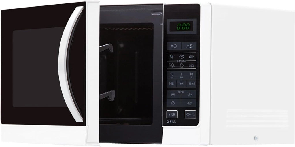 Sharp R-742WW forno a microonde Superficie piana Microonde con grill 25 L 900 W Nero, Bianco