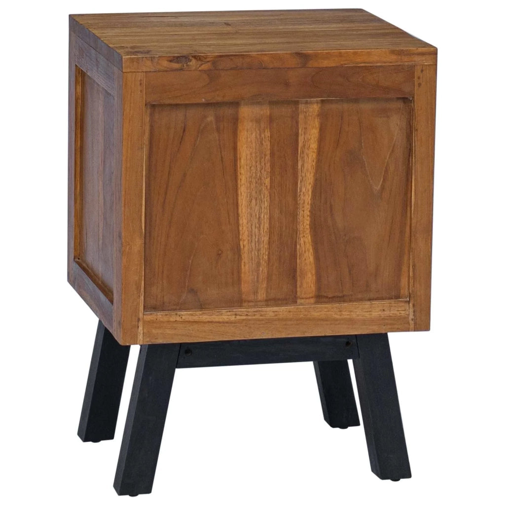 Comodino Naturale 40 x 35 x 55 cm Legno di teak solido 42017951