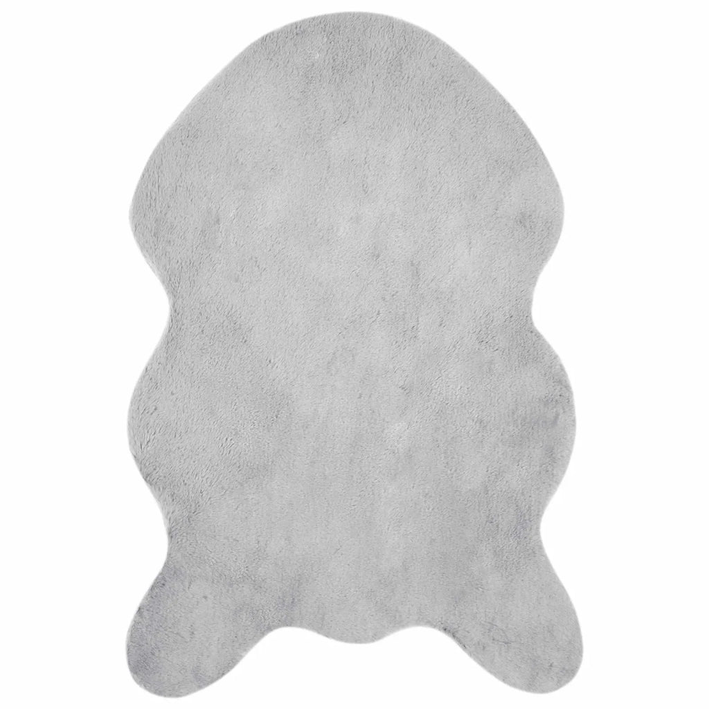 Tappeto antiscivolo in sintetica di coniglio OLITE Grigio 42021696