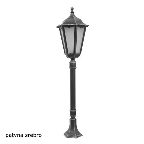 Lampada da giardino a colonna SU-MA Retro nera 120cm E27 IP43