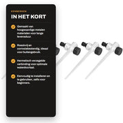 Spreminiere per Giardino di Alta Qualità - 1/2 Pollici Tubo Interno - Inox e Resistente alla Corrosione - Facile da Utilizzare - Duraturo e Robusto - Spreminiere per Irrigazione