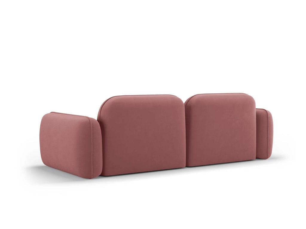 Cosmopolitan Design - Divano modulare "Sydney" 3 posti in velluto salmone 