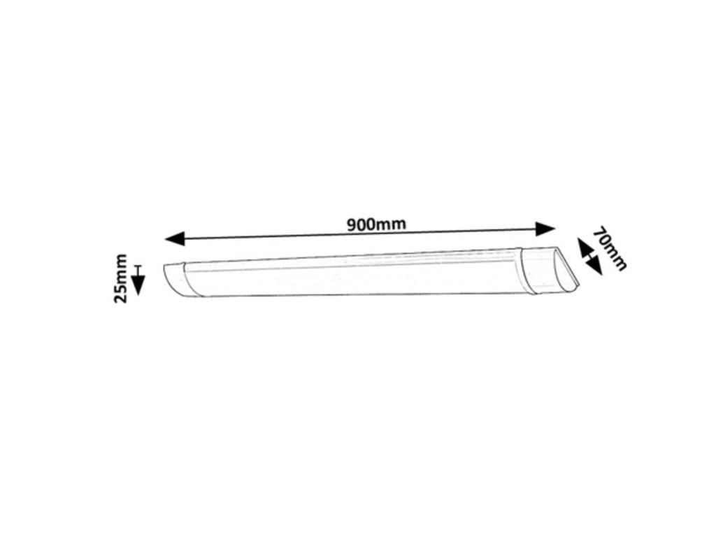 Lampada sottopensile LED bianca 24W Rabalux Batten light2