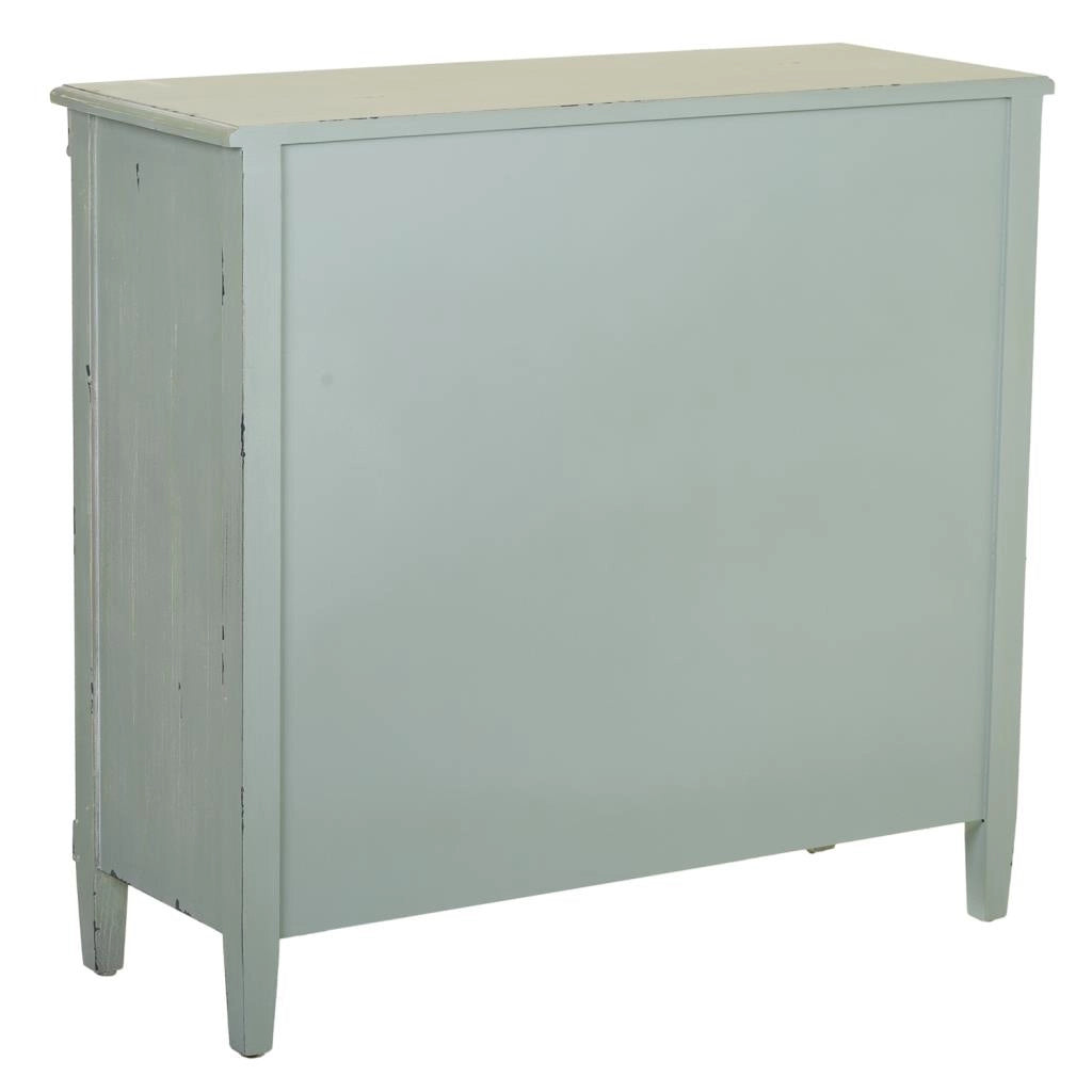 Mobile da ingresso in legno verde 95x36x88h